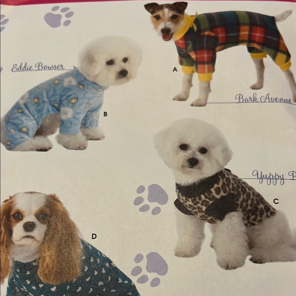 Simplicity Dog Clothing Pattern - Picture 2 of 6